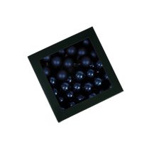 Kék üveg karácsonyi gömbök 3cm 72db