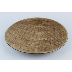 Barna gyümölcstál tégla mintával 30 cm