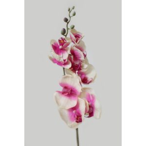 Rózsaszín mű orchidea szárral 80cm