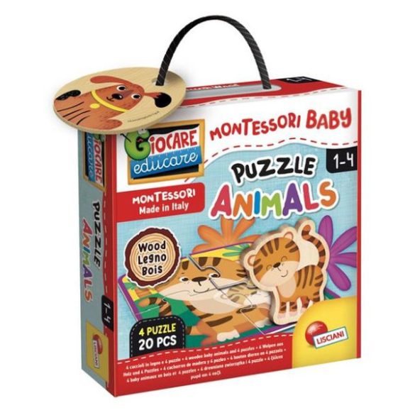 Montessori baby puzzle - állatok