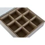 Teafilter tároló doboz,24 x 24 x 7cm,pöttyös,rák mintával