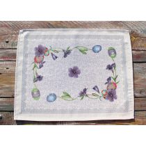 Húsvéti ibolyás alátét,40 cm x 50 cm