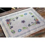 Húsvéti ibolyás alátét,40 cm x 50 cm