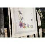 Húsvéti ibolyás futó, 37 cm x 100 cm