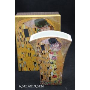 P.P.W3A46-08771 Porcelánváza 14x19,5cm Klimt:The Kiss
