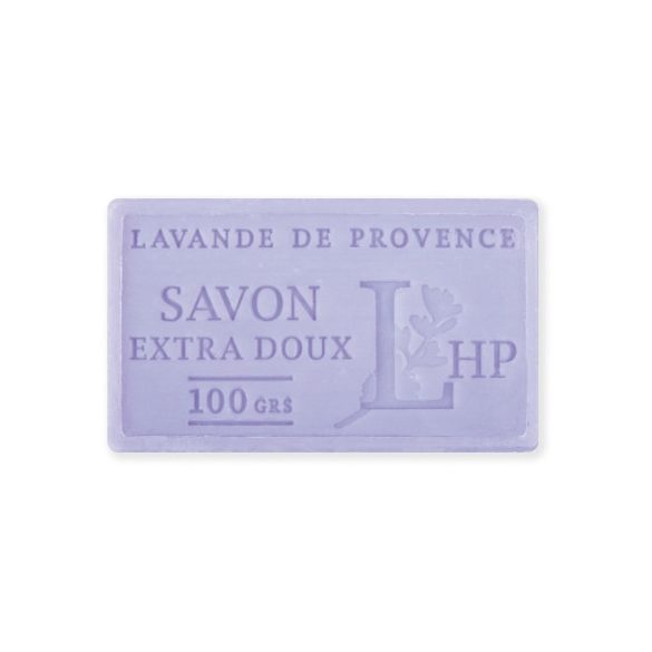 LAV.LHP25100LAV Marseille szappan, növényi olajjal,100g, parabén-tartósítószer-szulfát mentes,hidratáló,celofánban, Lavande De Provence