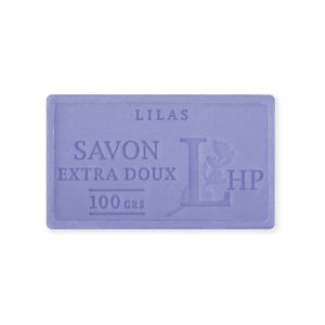 LAV.LHP25100LIL Marseille szappan,növényi olajjal,100g,parabén-tartósítószer-szulfát mentes,hidratáló,celofánban,Lilas (orgona)