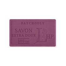   LAV.LHP25100PAT Marseille szappan, növényi olajjal,100g, parabén-tartósítószer-szulfát mentes, hidratáló, celofánban, Patchouly