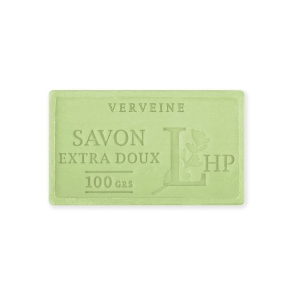 LAV.LHP25100VER Marseille szappan, növényi olajjal,100g,parabén-tartósítószer-szulfát mentes,hidratáló,celofánban Verveine (verbéna)