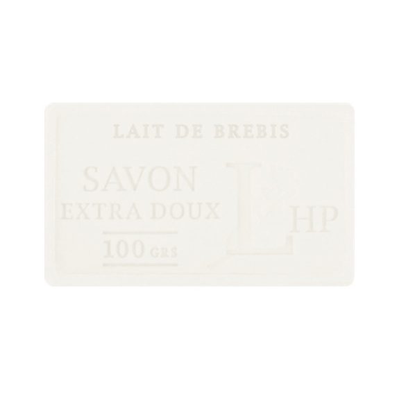 LAV.LHP25100LAIB Marseille szappan,növényi olajjal,100g,parabén-tartósítószer-szulfátmentes,hidratáló,szögletes,celofánban,Lait De Brebis