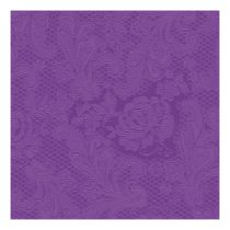   PPD.B007309 Lace Embossed purple dombornyomott papírszalvéta 25x25cm,15db-os