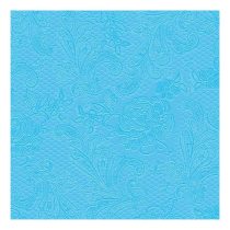   PPD.B007305 Lace embossed light blue dombornyomott papírszalvéta 25x25cm15db-os