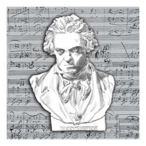 PPD.C1333507 Beethoven papírszalvéta 33x33cm,20db-os