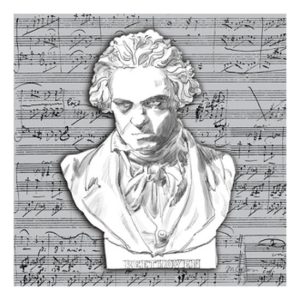 PPD.B1253507 Beethoven papírszalvéta 25x25cm, 20db-os