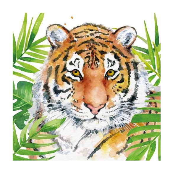 PPD.C1333664 Tropical Tiger papírszalvéta 33x33cm,20db-os