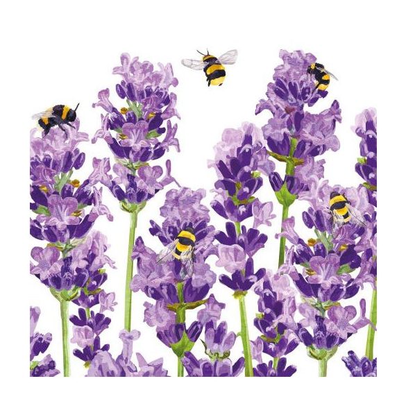 PPD.C1333956 Bees & Lavender papírszalvéta 33x33cm,20db-os