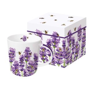 PPD.604305 Porcelánbögre 0,35L dobozban,Bees & Lavender