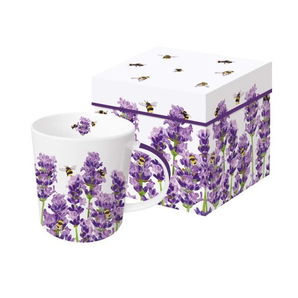 PPD.604305 Porcelánbögre 0,35L dobozban,Bees & Lavender