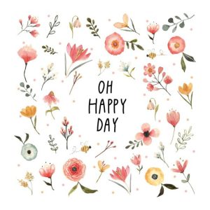 PPD.C1334393 Oh Happy Day papírszalvéta 33x33cm,20db-os