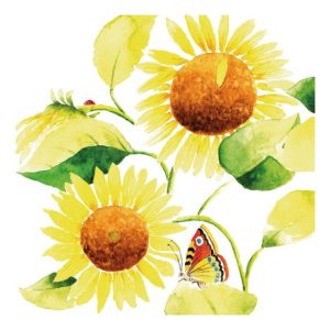 PPD.C1334416 Sunflowers papírszalvéta 33x33cm,20db-os