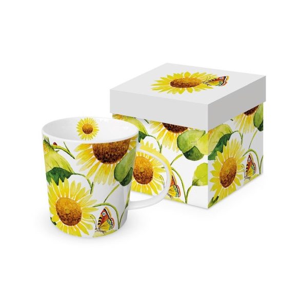 PPD.604681 Porcelánbögre dobozban 0,35l, Sunflowers