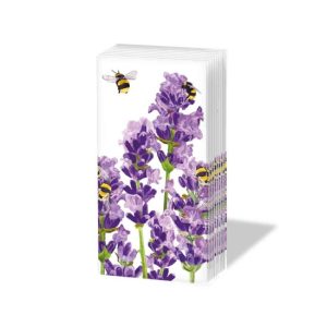 PPD.SNIFF154101481 Bees & Lavender papírzsebkendő,10db-os