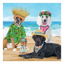   PPD.C133002633 Dogs' Beach Party papírszalvéta 33x33cm, 20db-os