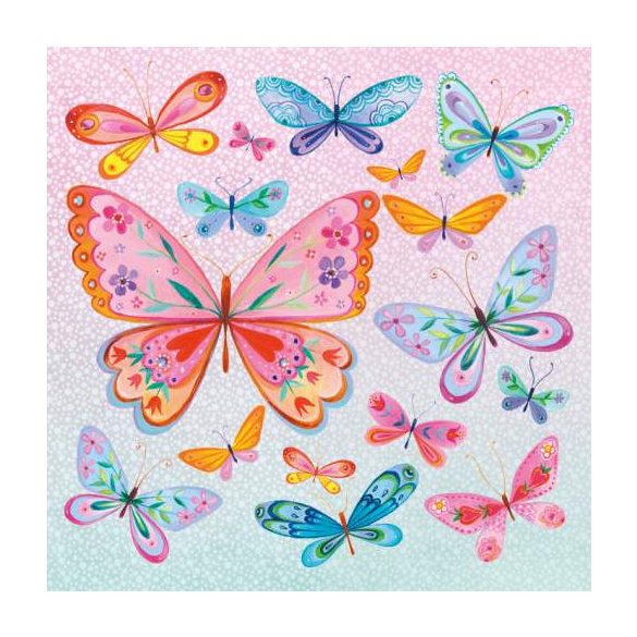 PPD.C1331530 Butterflies Allover papírszalvéta 33x33cm,20db-os