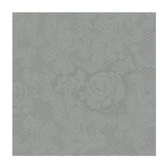 PPD.C1331605 Lace gris ombre dombornyomott papírszalvéta 33x33cm,15db-os