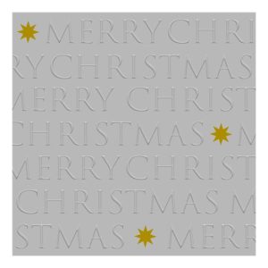 PPD.C333102911 Christmas letters silver dombornyomott papírszalvéta 33x33cm,20db-os