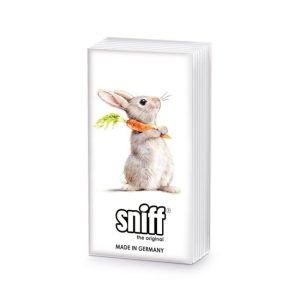 PPD.SNIFF254102619 Rabbit & Carrot papírzsebkendő 10db-os