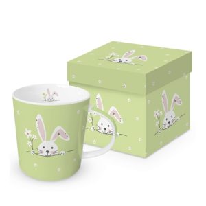 PPD.260302946 Porcelánbögre 0,4l dobozban, Hello Easter green