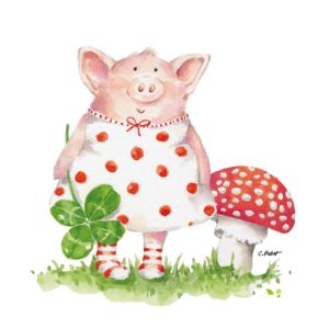 PPD.C133002972 Lucky Piggy papírszalvéta 33x33cm, 20db-os