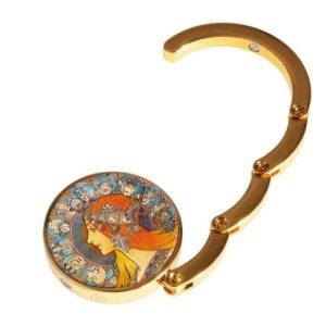 FRI.12436 Táskatartó 4,5cm fém,Mucha:Zodiak