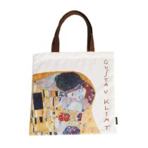   FRI.12710 Textil bevásárlótáska 38x40cm, polyester,Klimt:The Kiss