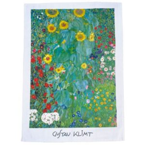 FRI.12912 Pamut konyharuha 45x65cm,Klimt:Kert napraforgókkal