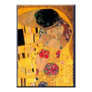 FRI.18314 Hűtőmágnes 8x5,4x0,3cm,Klimt:The Kiss