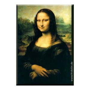 FRI.18306 Hűtőmágnes 8x5,4x0,3cm,Leonardo Da Vinci:Mona lisa