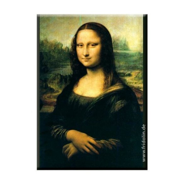 FRI.18306 Hűtőmágnes 8x5,4x0,3cm,Leonardo Da Vinci:Mona lisa