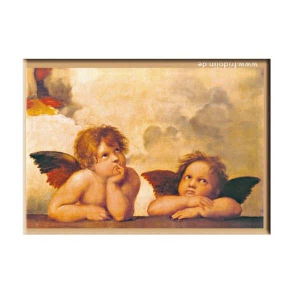 FRI.18307 Hűtőmágnes 8x5,4x0,3cm,Raffael:Two Angel