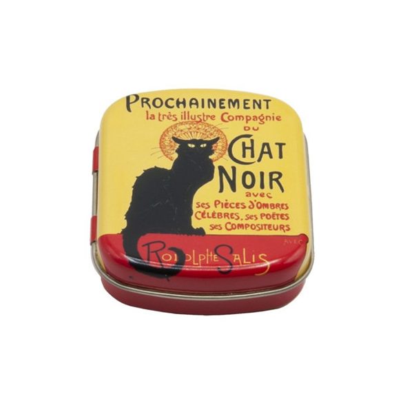 FRI.18621 Fémdoboz 6,3x1,8x5,2cm, Chat Noir