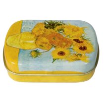 FRI.18632 Fémdoboz 6,3x1,8x5,2cm, Van Gogh:Napraforgók