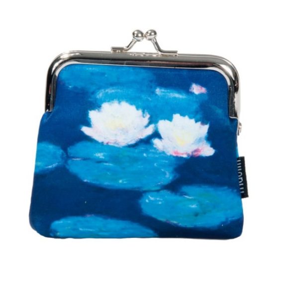 FRI.18921 Csatos pénztárca 10,5x10x3cm, polyester, Monet: Water Lilies