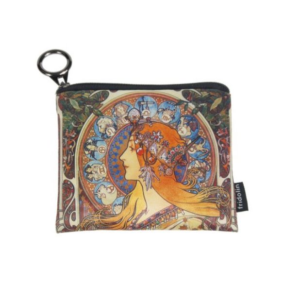 FRI.19277 Mini pénztárca, polyester,12x1,5x10cm,Mucha:Zodiac