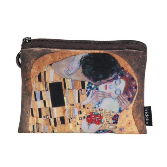 FRI.19292 Mini pénztárca, polyester, 12x1,5x10cm, Klimt:The Kiss