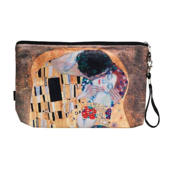 FRI.19381 Kozmetikai táska 25x3x17cm, polyester,Klimt:The Kiss