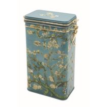   FRI.19404 Csatos fémdoboz,dombornyomott 11x18x7,4cm,Van Gogh:Mandulavirágzás