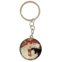   FRI.19613 Kulcstartó fémkarika egyoldalas, Klimt:Anya gyermekével