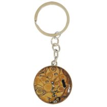 FRI.19614 Kulcstartó fémkarika egyoldalas, Klimt:Életfa