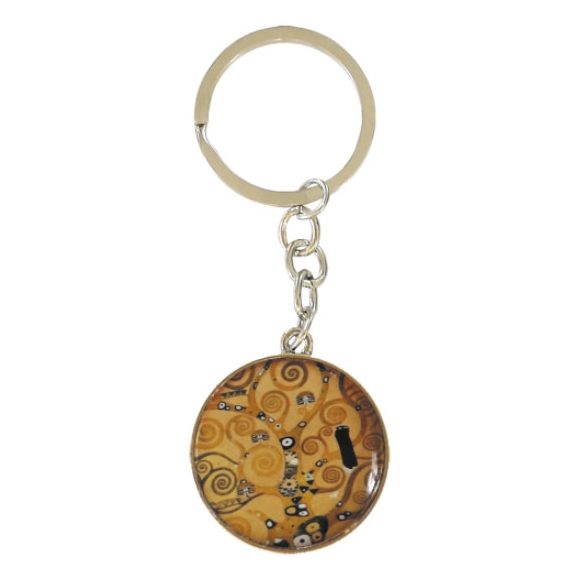 FRI.19614 Kulcstartó fémkarika egyoldalas, Klimt:Életfa